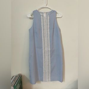 Seersucker shift dress